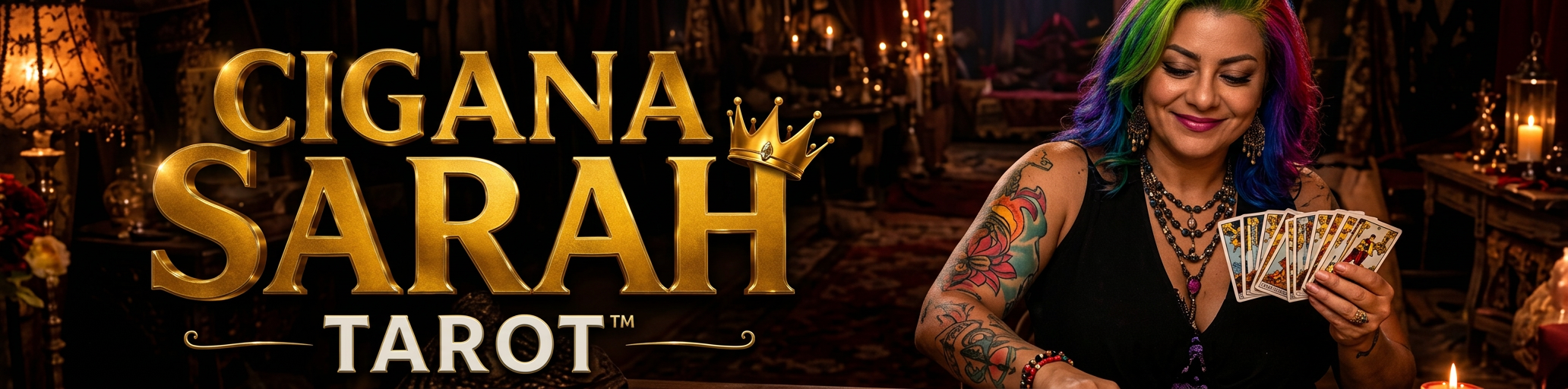 Banner do canal Cigana Sarah Tarot™